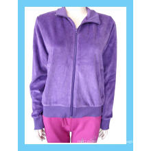 100% polyester velvet lady's jacket